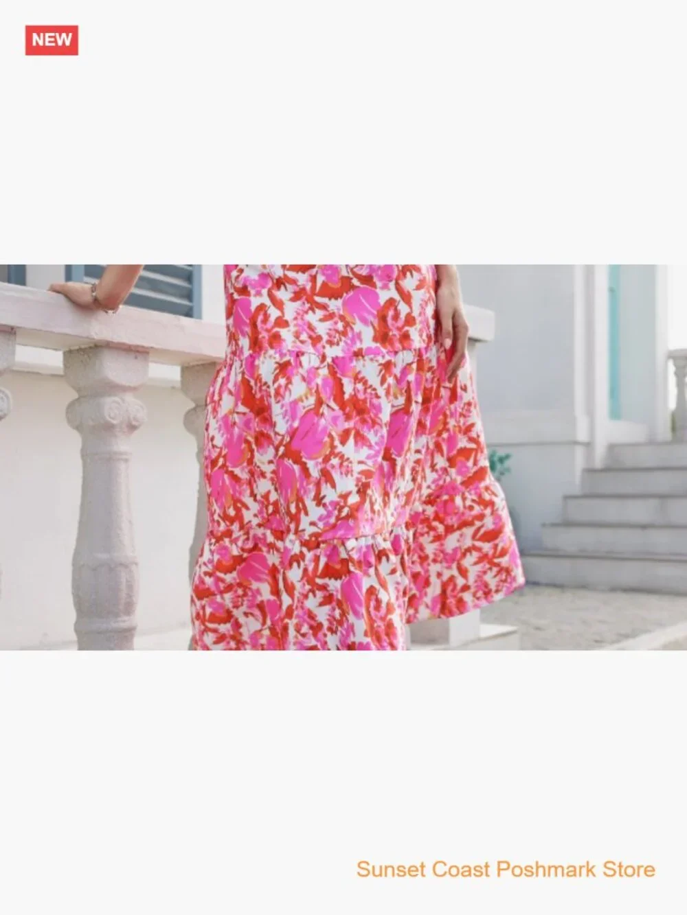 Floral Boho 2 Piece Skirt Set Matching Top & Long Skirt Cruise Outfit